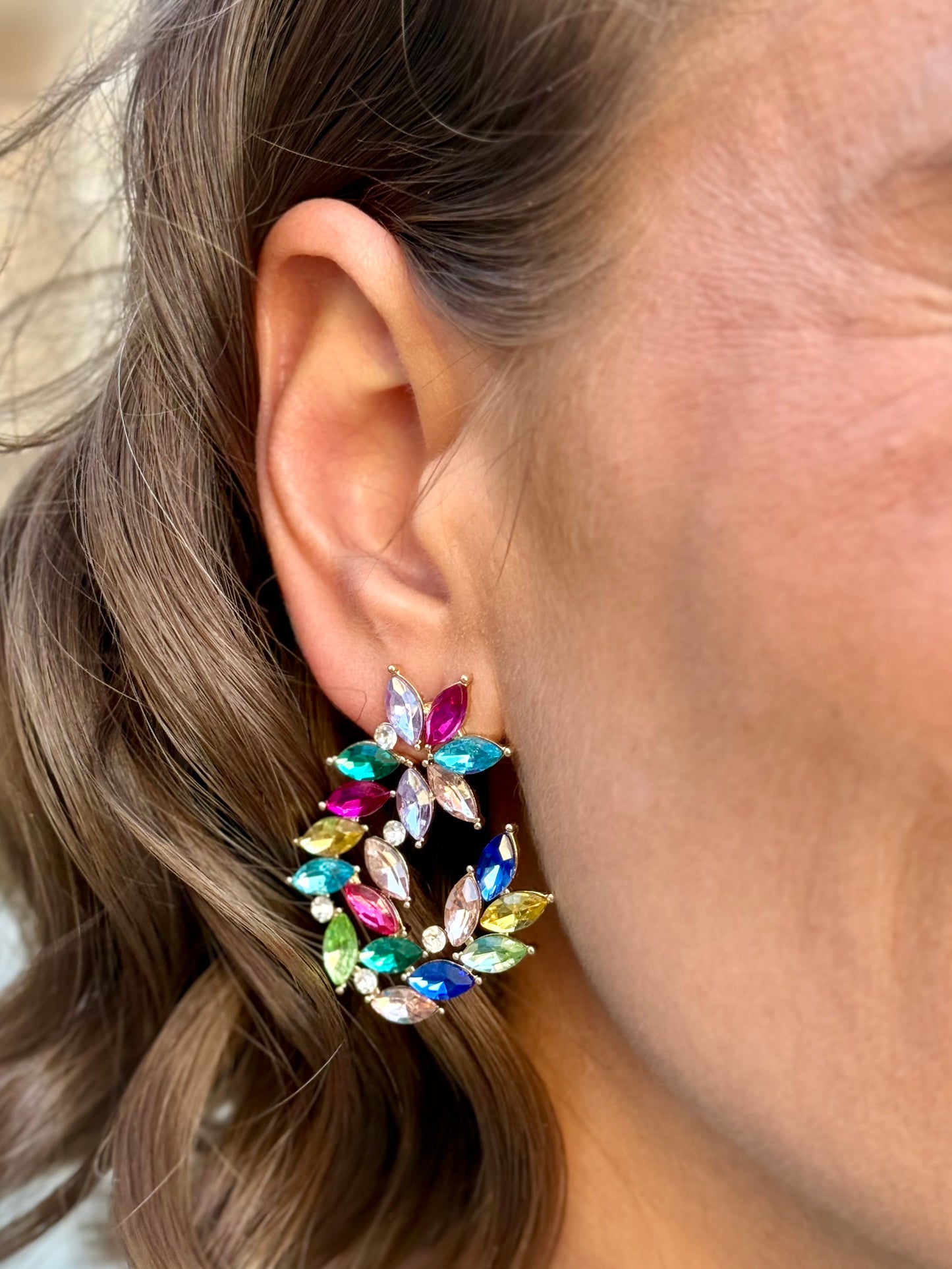 Pendientes Luna Multicolor