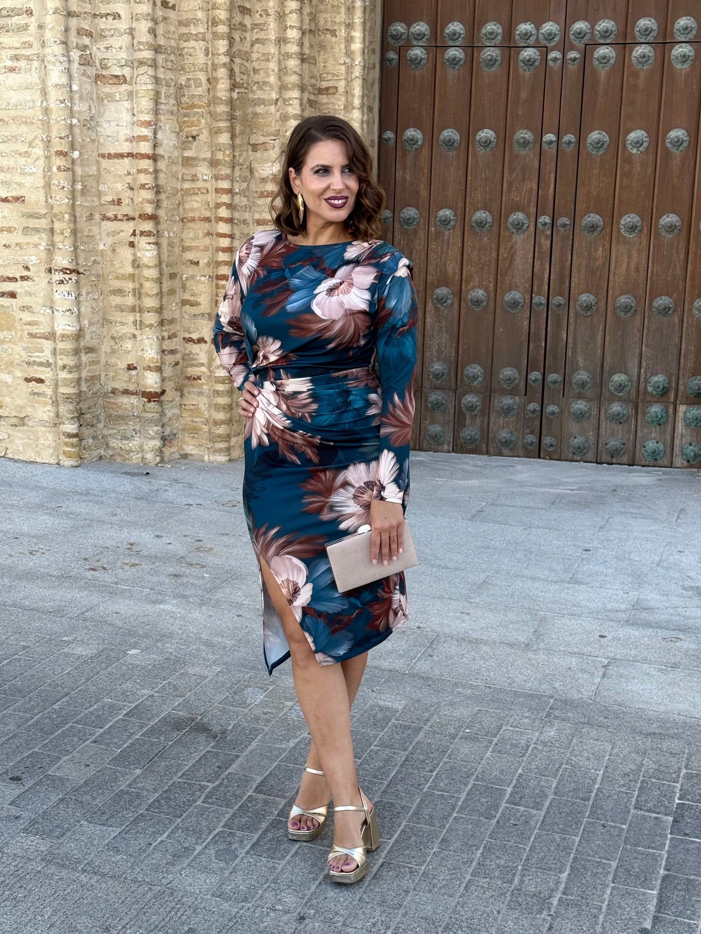 Vestido Pilar Petróleo