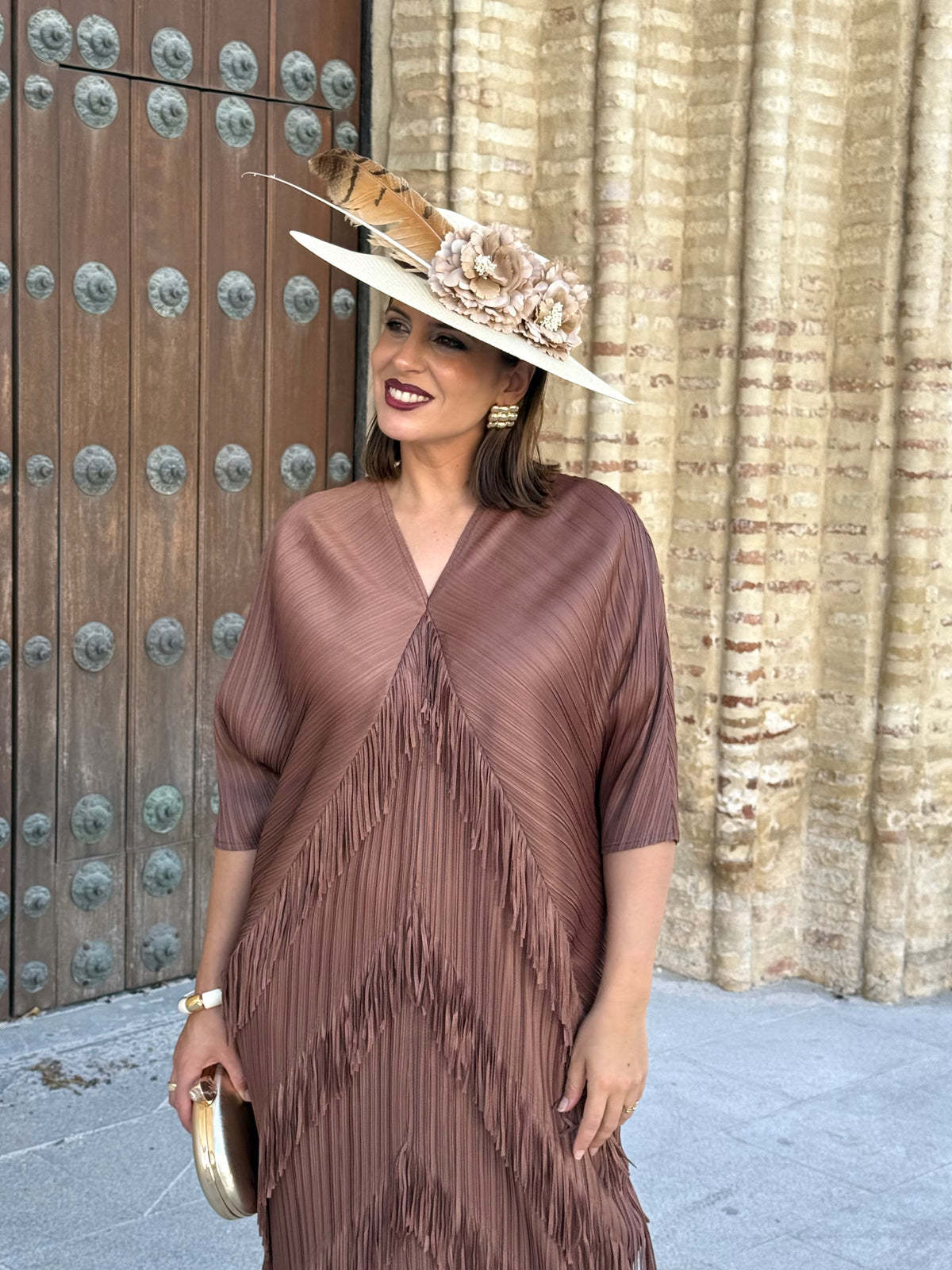 Vestido Adela Marrón