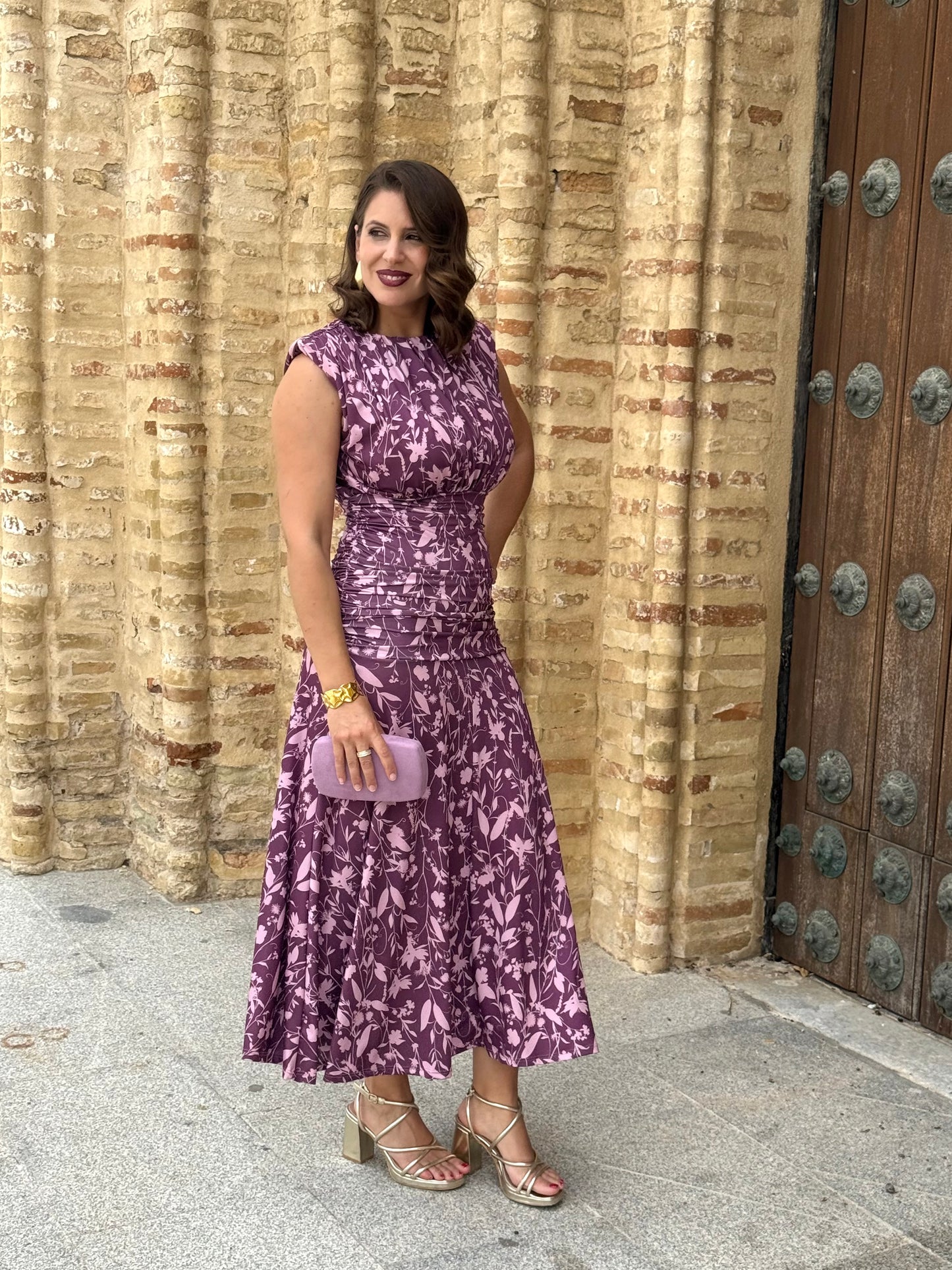 Vestido Lourdes Morado