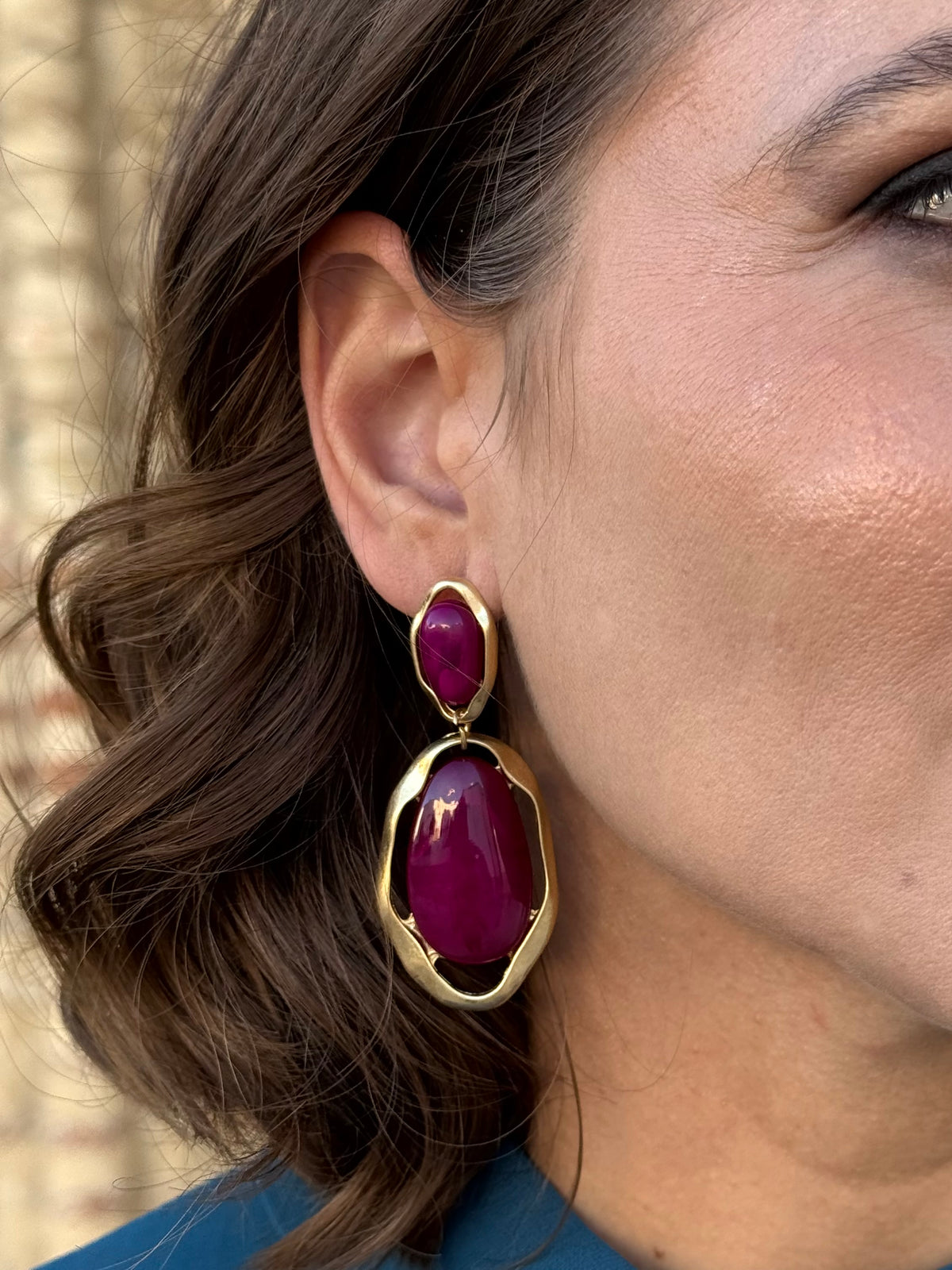 Pendientes Triana Buganvilla