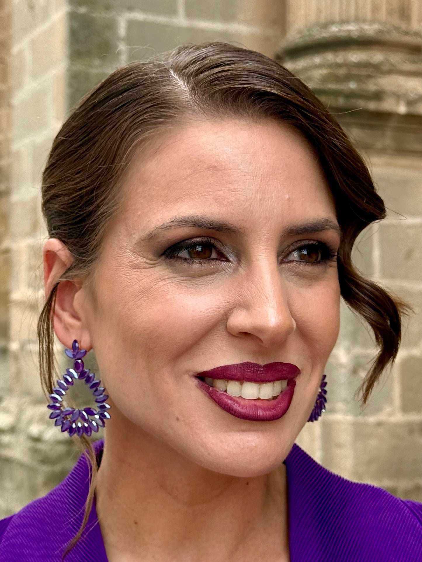 Pendientes Cleo Morado