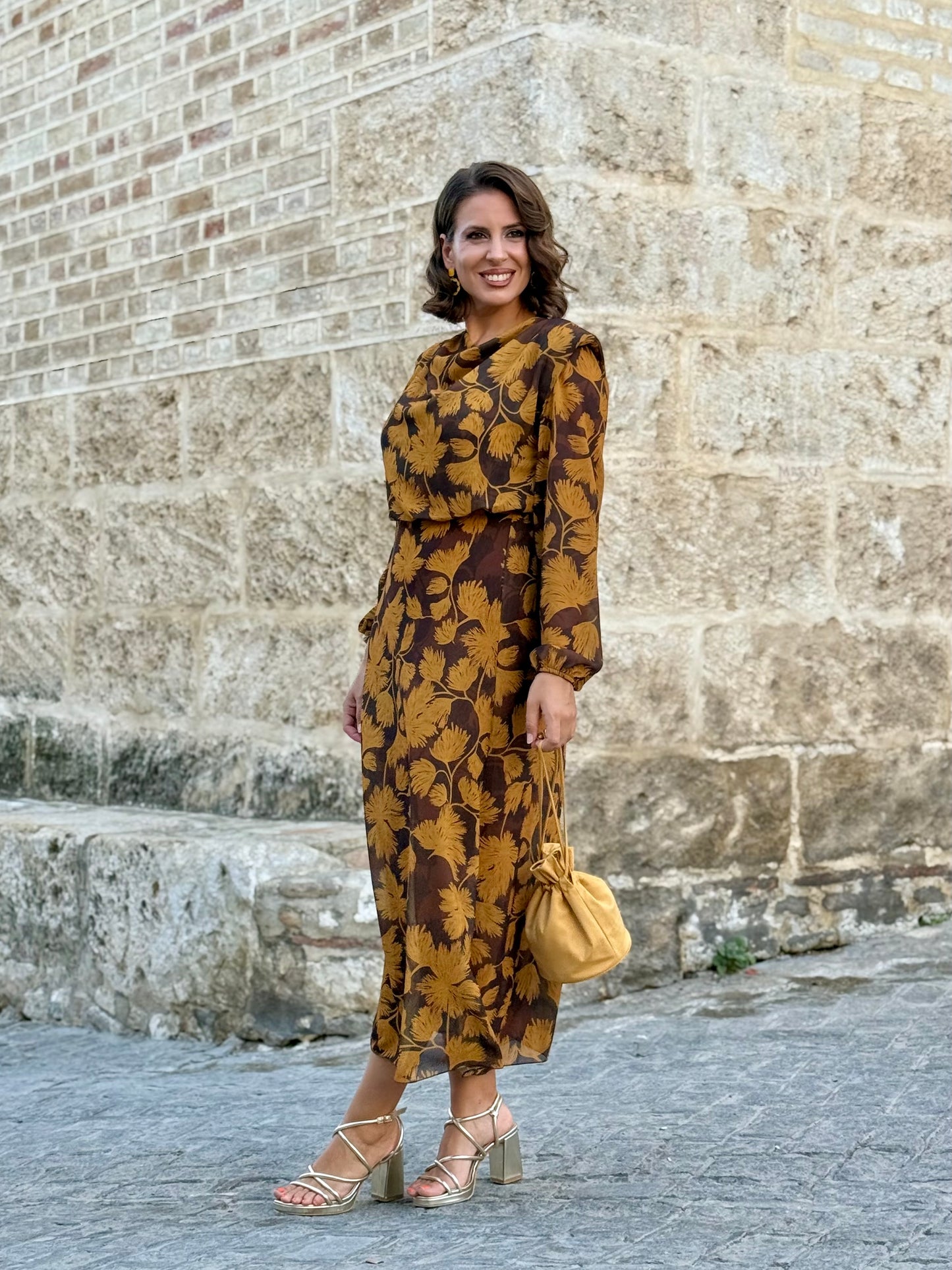 Vestido Mía Mostaza