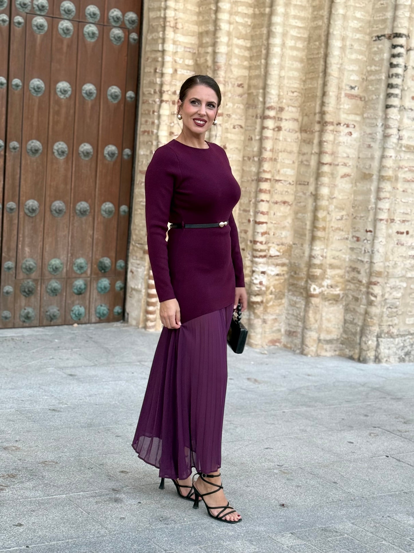 Vestido Celina Burdeos