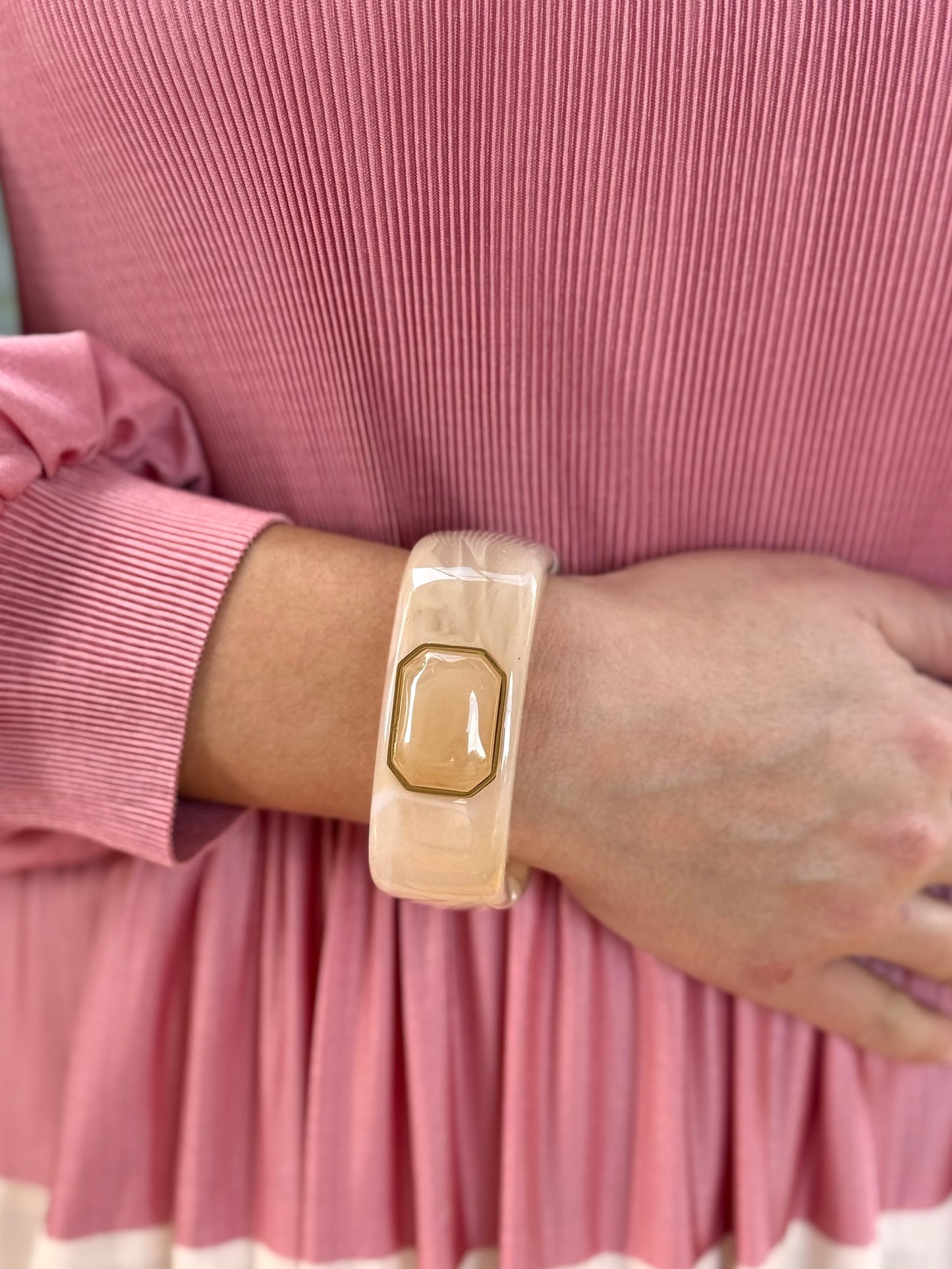 Pulsera Adelaida Beige