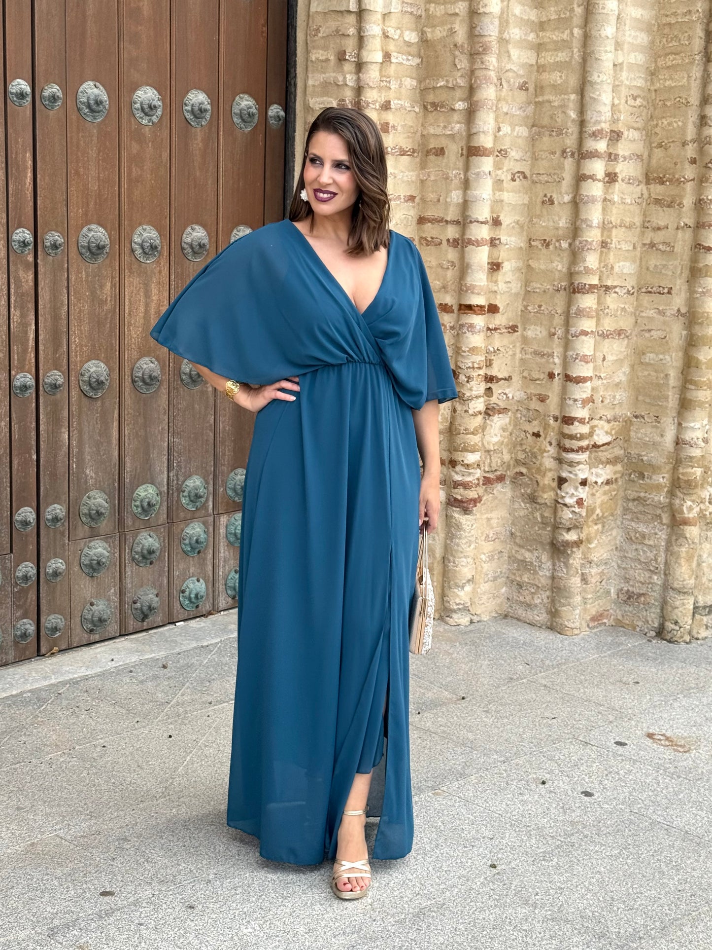 Vestido Venus petróleo