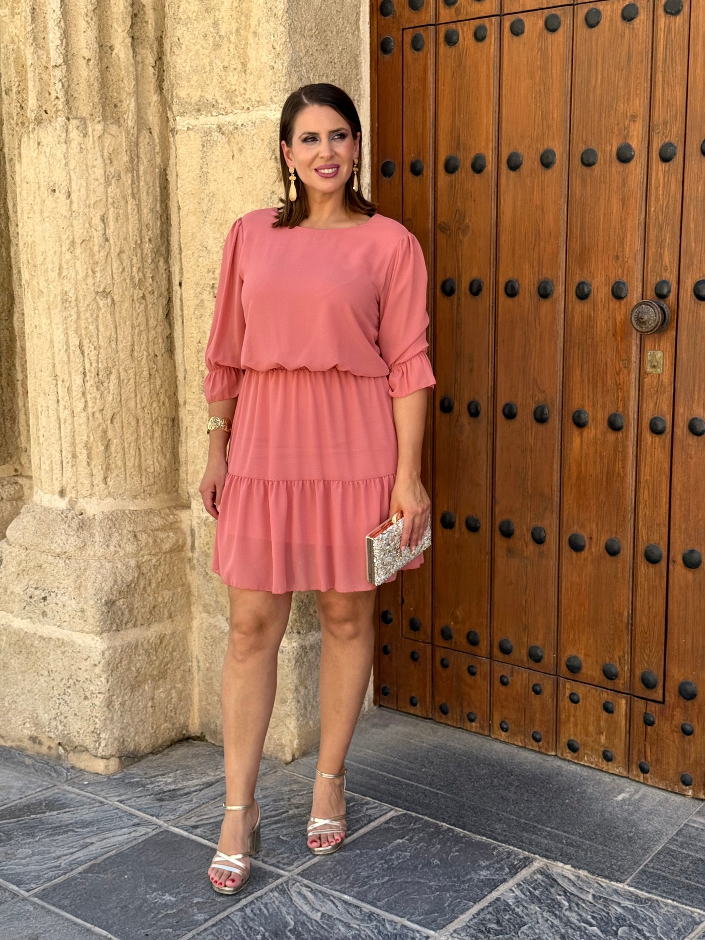 Vestido Génova Coral