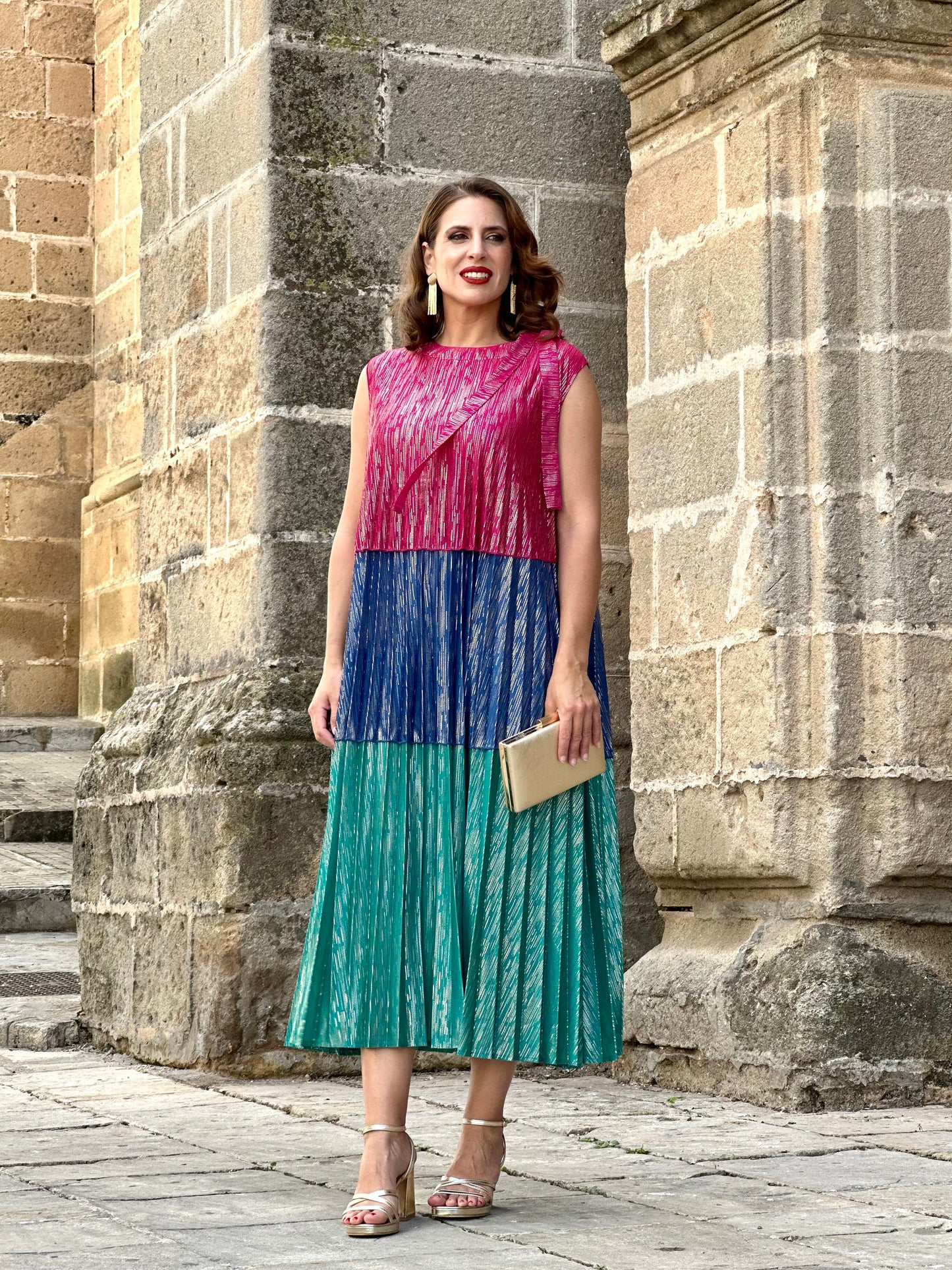 Vestido Bahía Tricolor