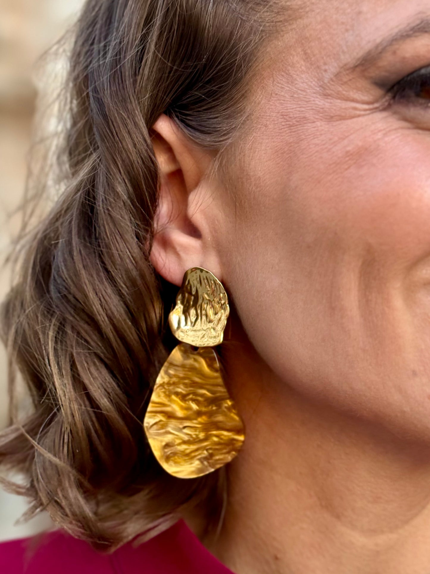 Pendientes Azahar Marrón