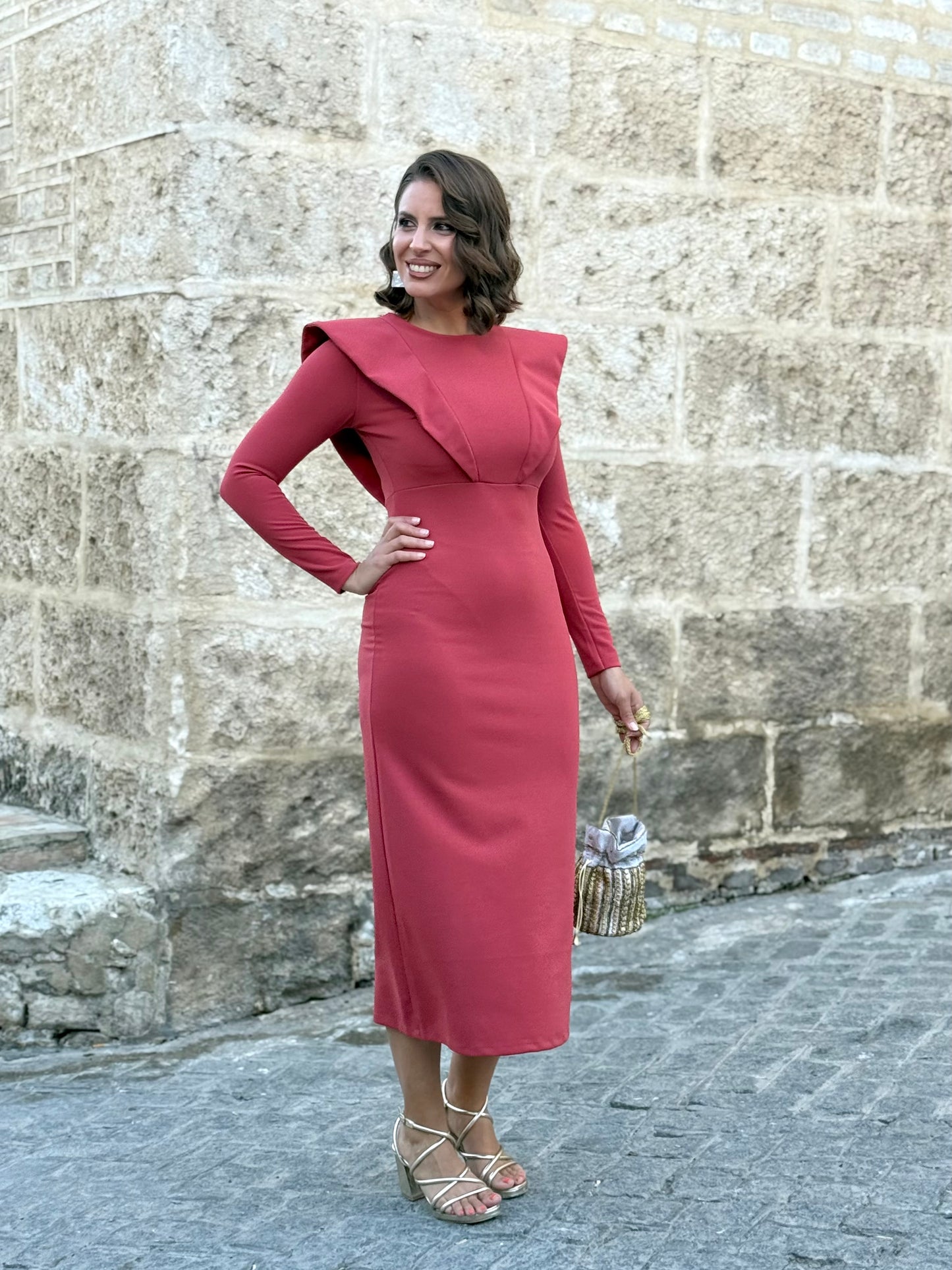 Vestido María Teja