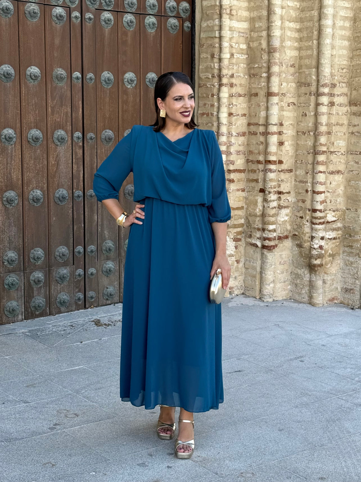 Vestido Miriam Petróleo