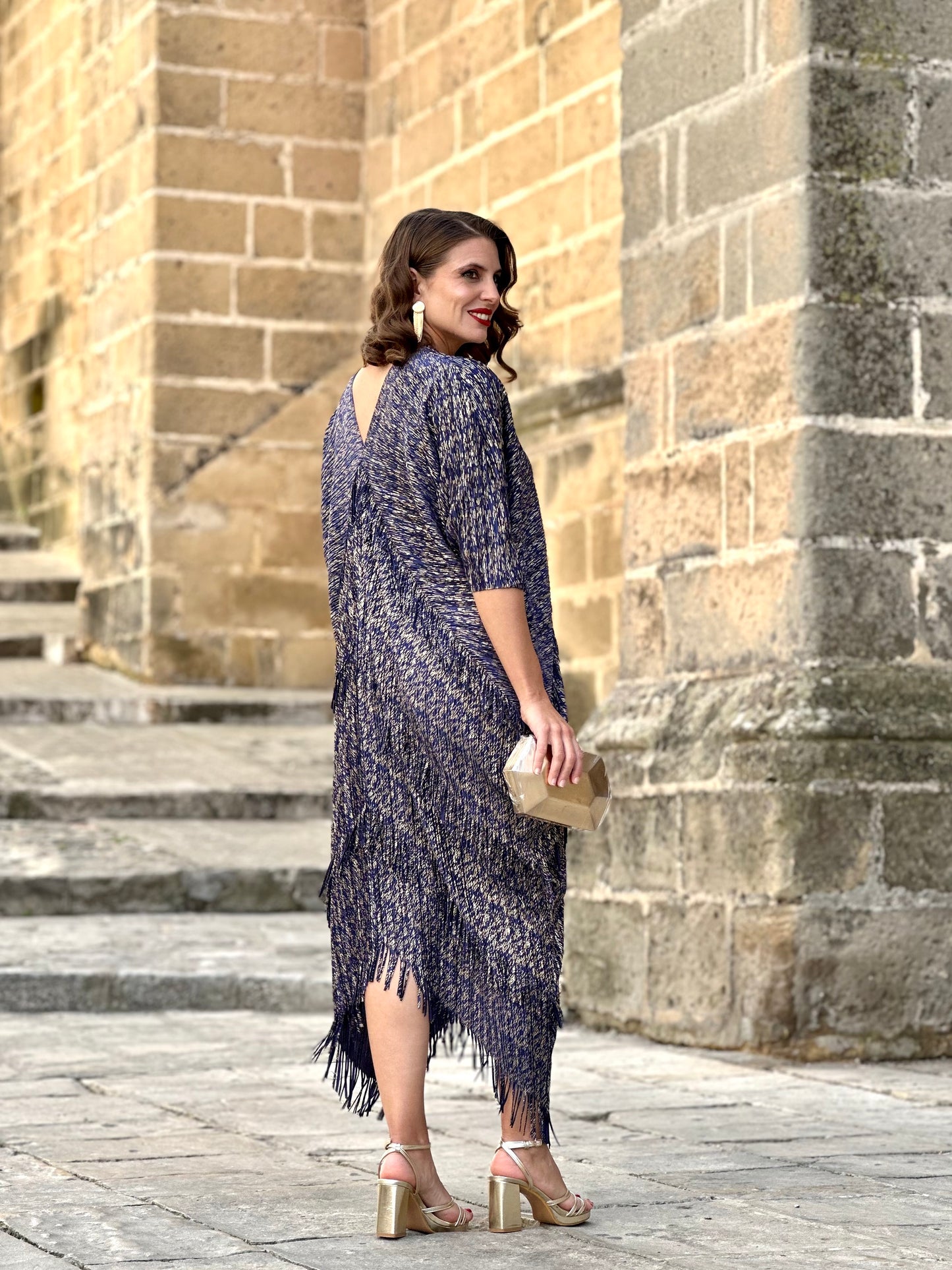 Vestido Messina Marino
