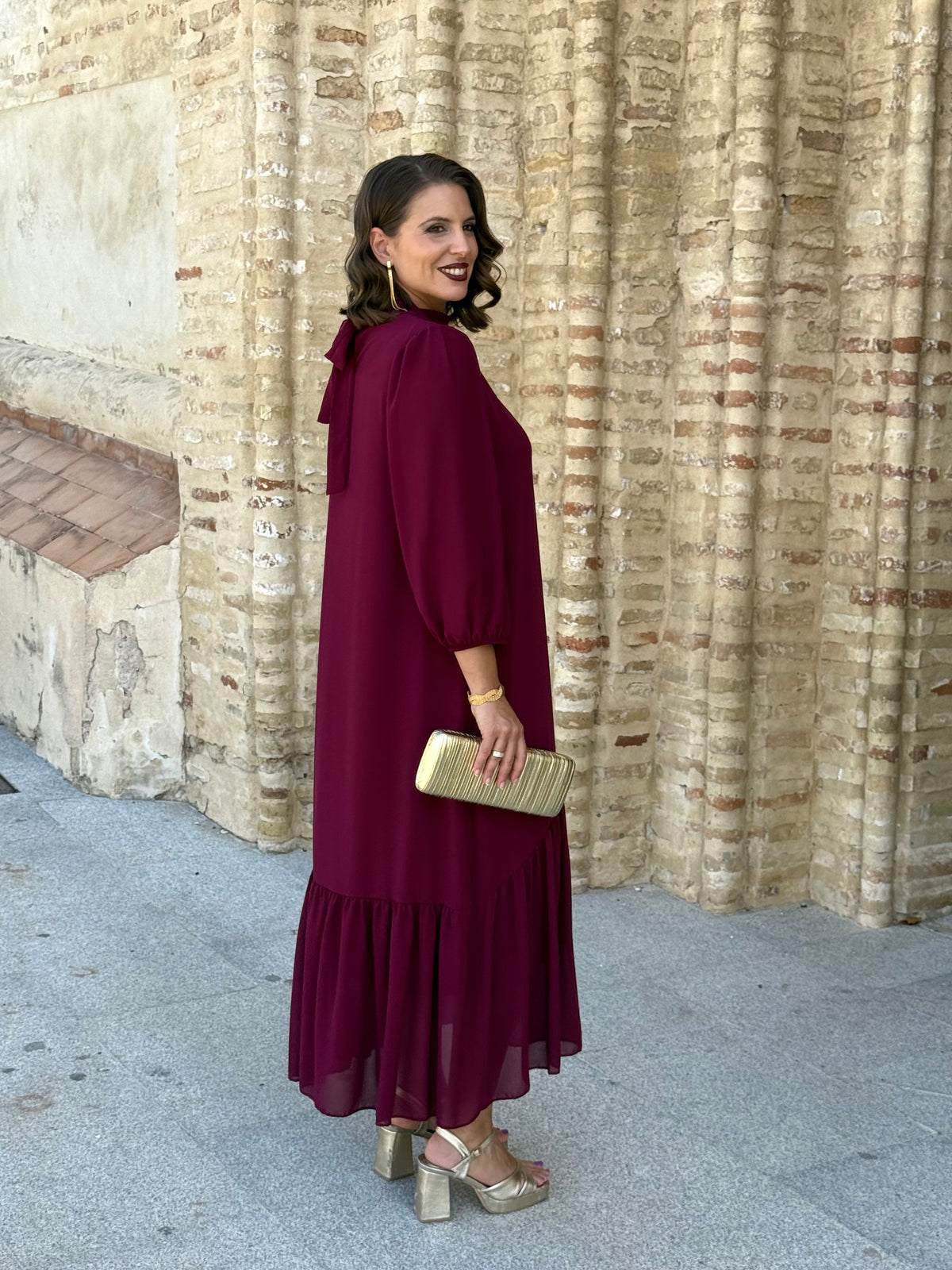 Vestido Amalia Vino