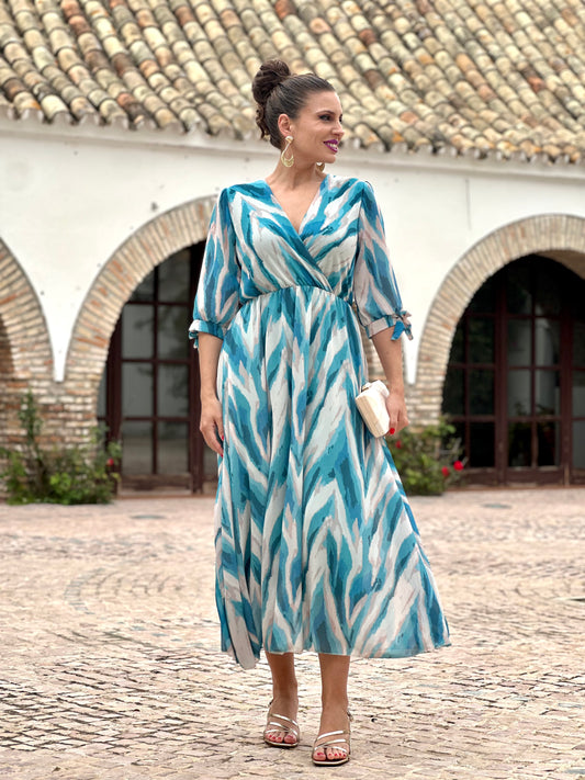 Vestido Idalia Agua Marina