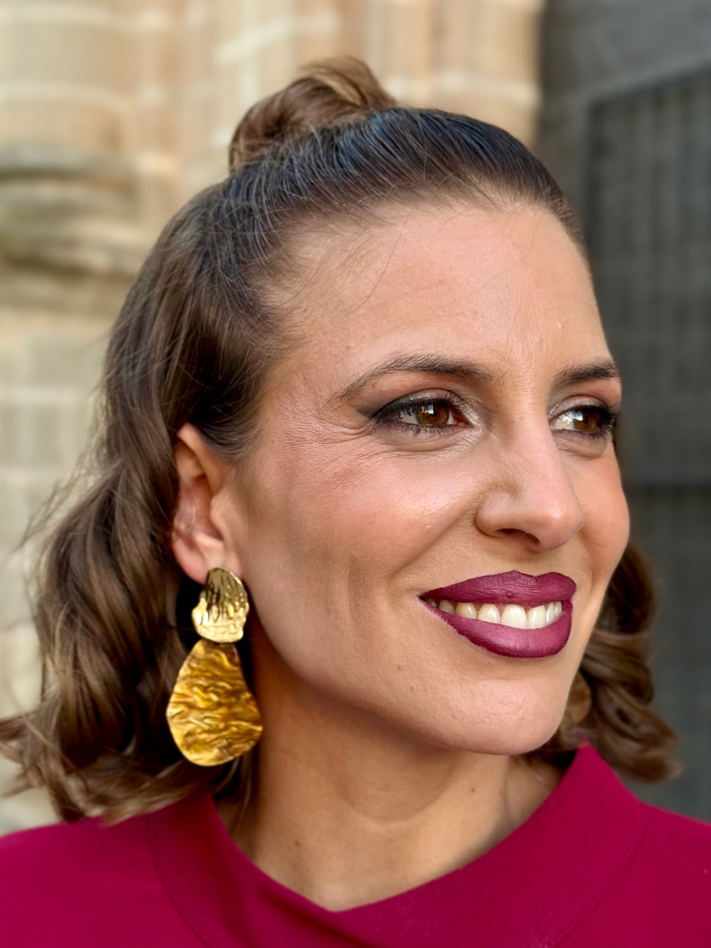 Pendientes Azahar Marrón