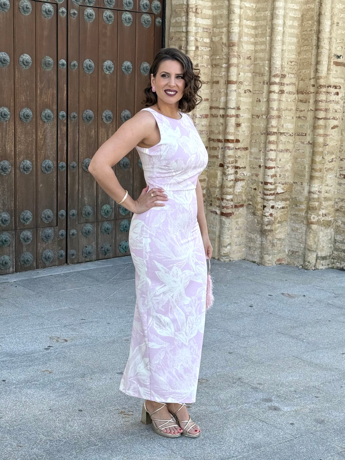 Conjunto Jacquard Aura Rosa