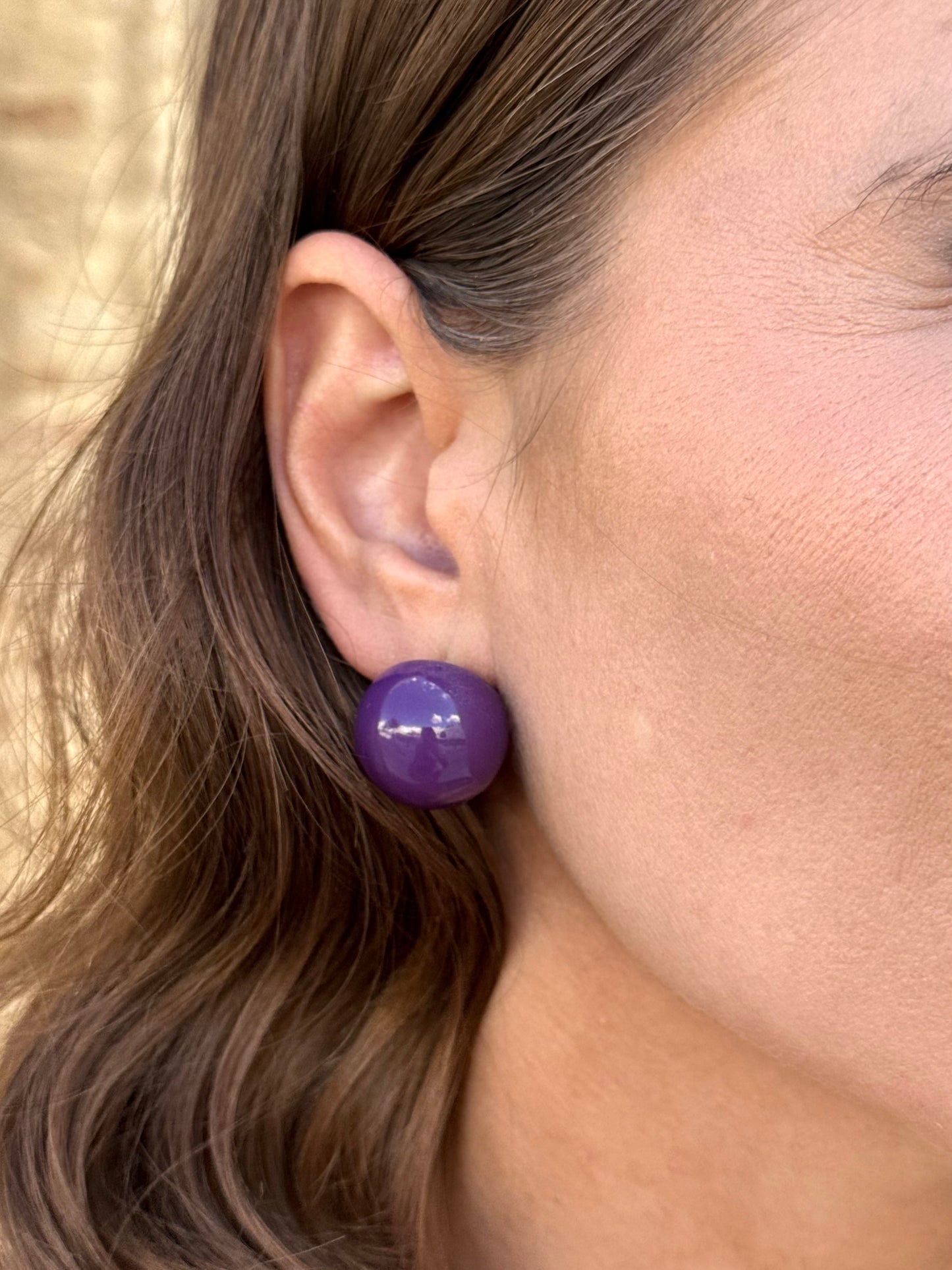 Pendientes Marisol Morado