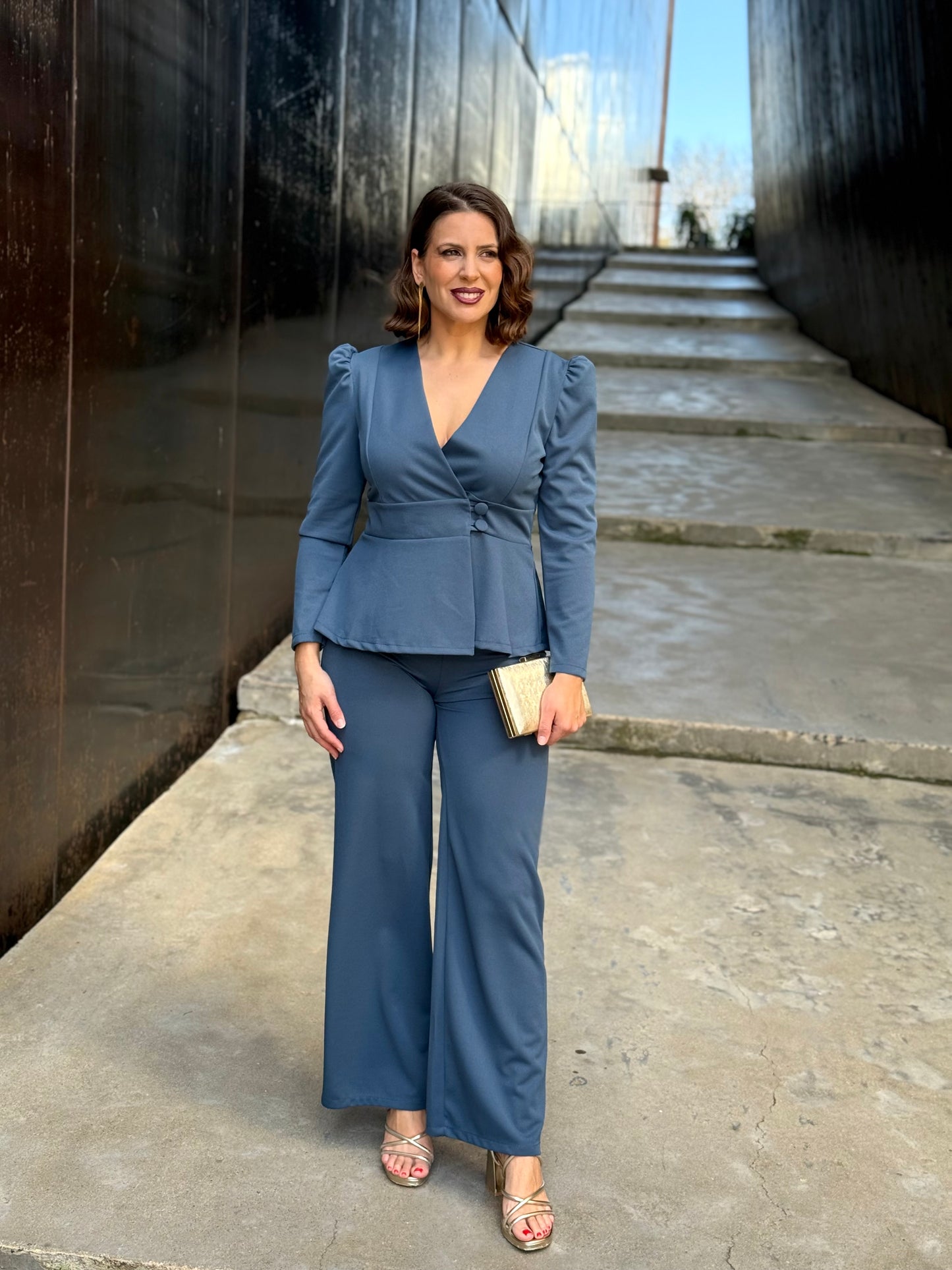 Conjunto Évora Azul Azafata