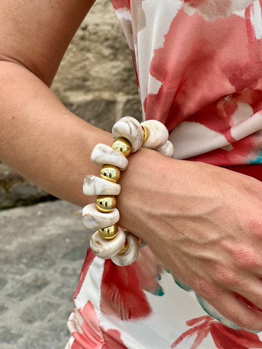 Pulsera Mina Beige