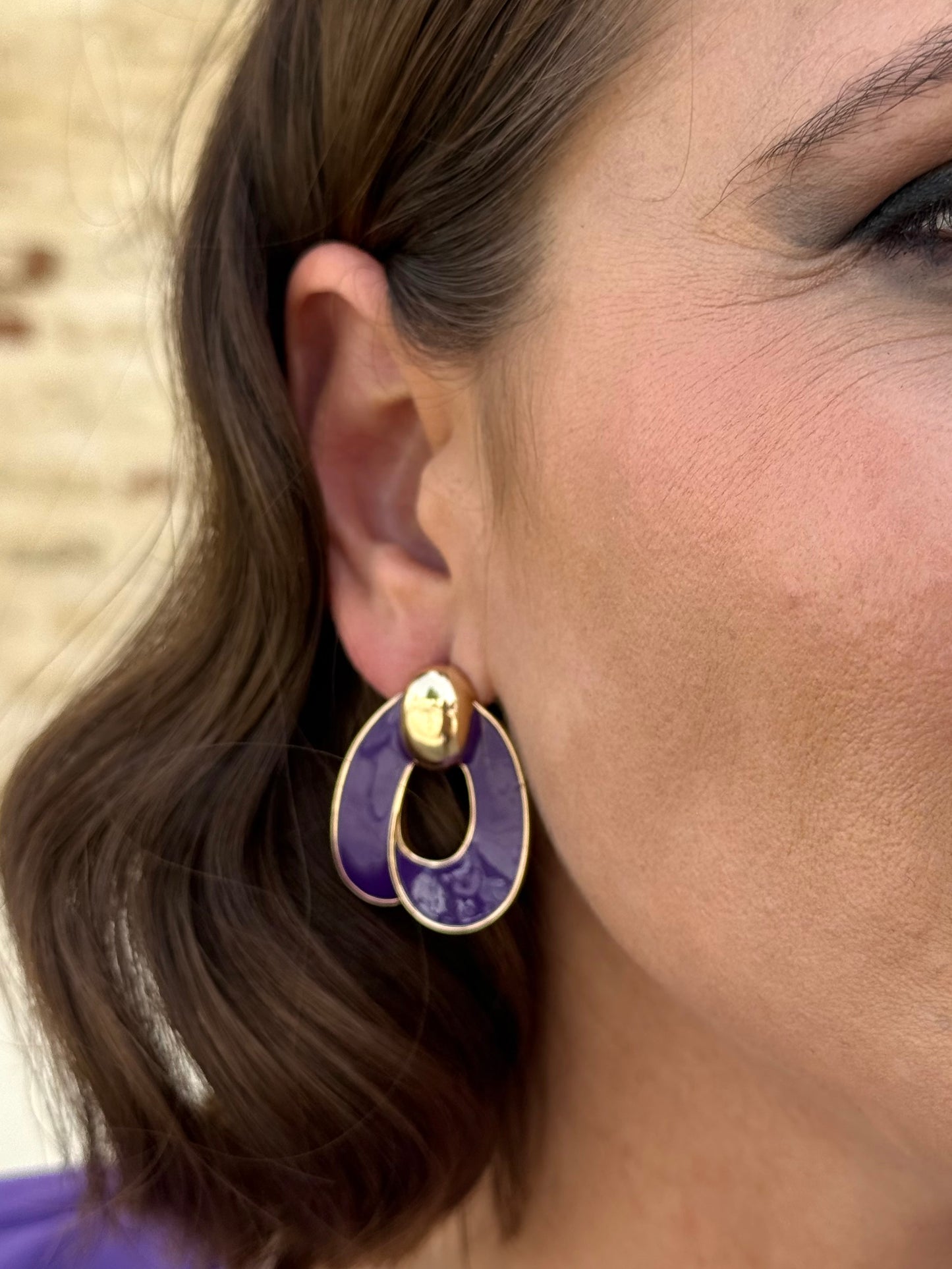 Pendientes Aria Morado