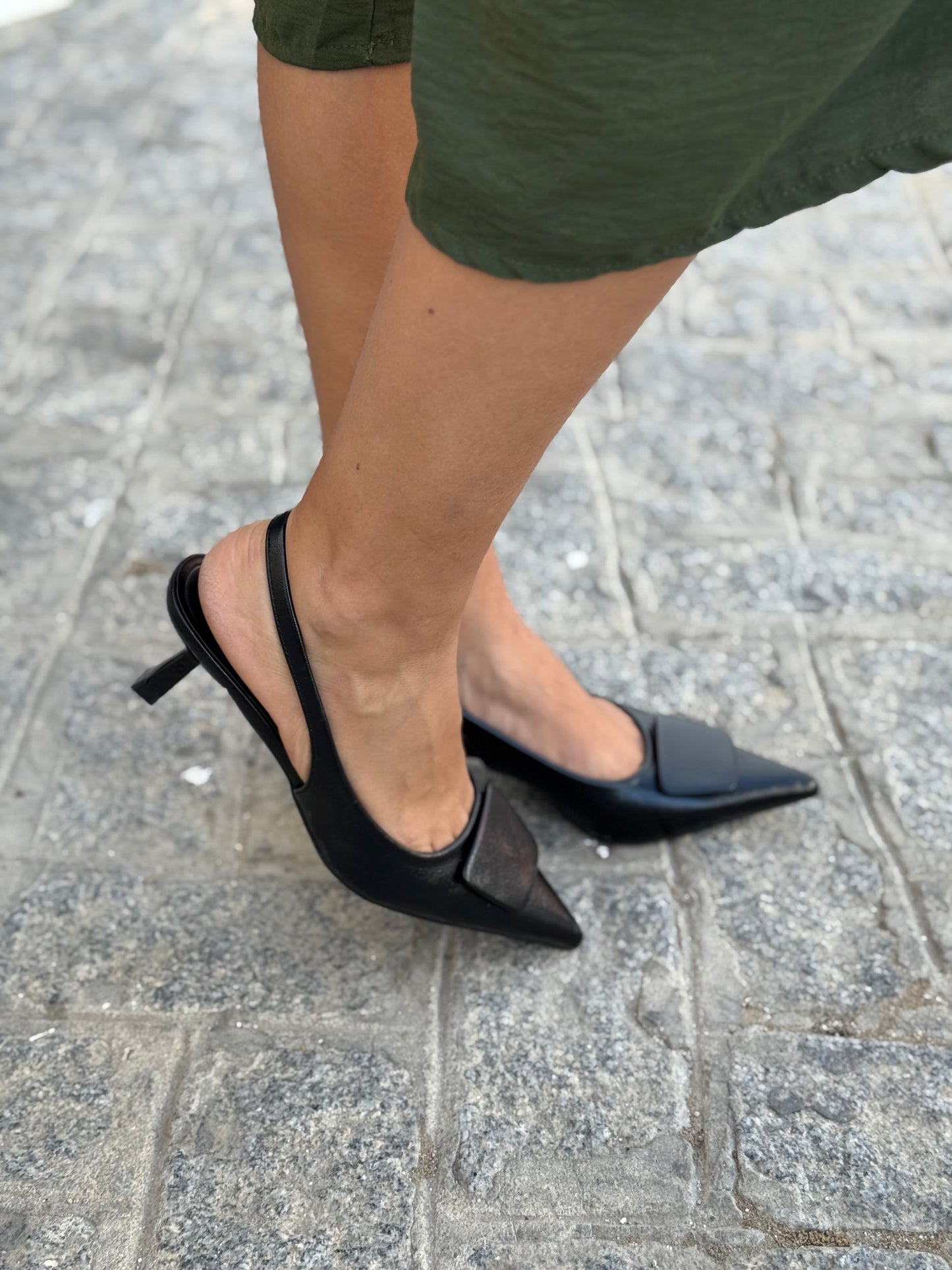 Stilettos Destalonados Burdeos