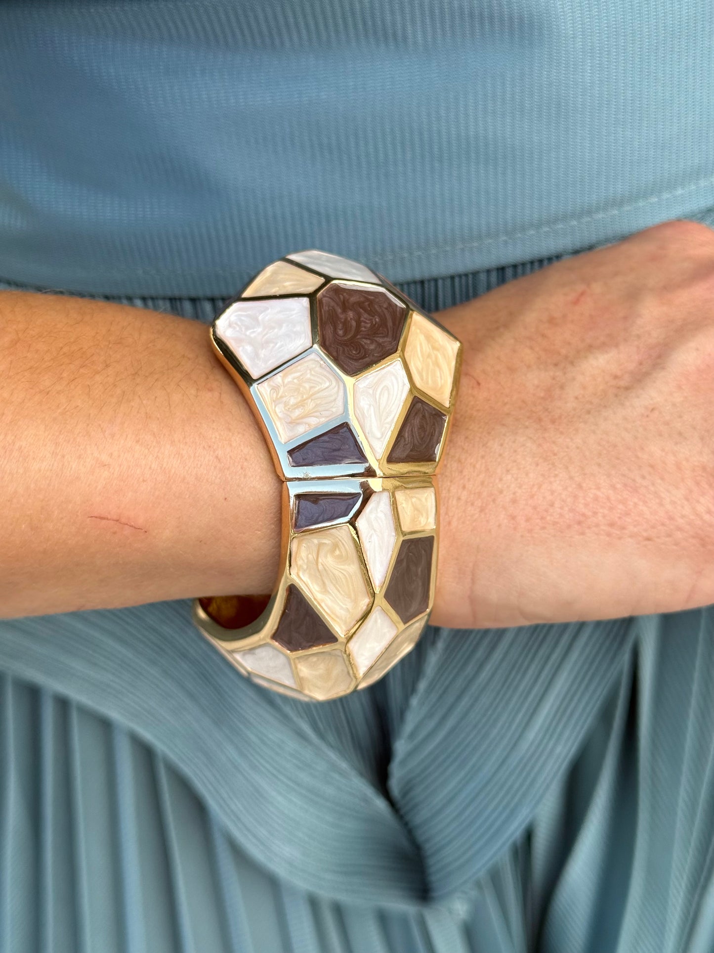 Pulsera Santiago Beige/Marrón