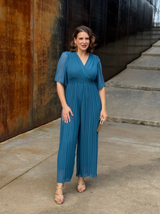 Mono plisado Petróleo