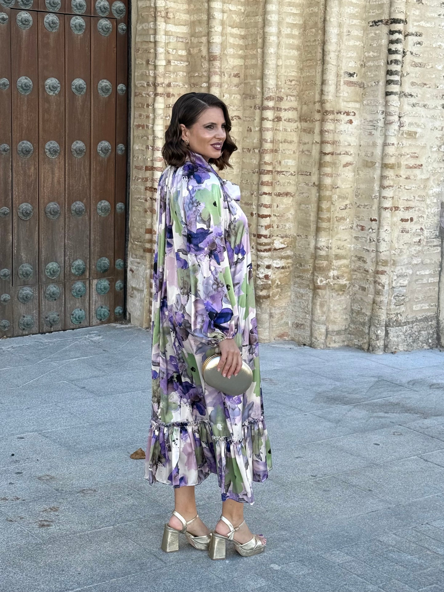 Vestido Karol Morado