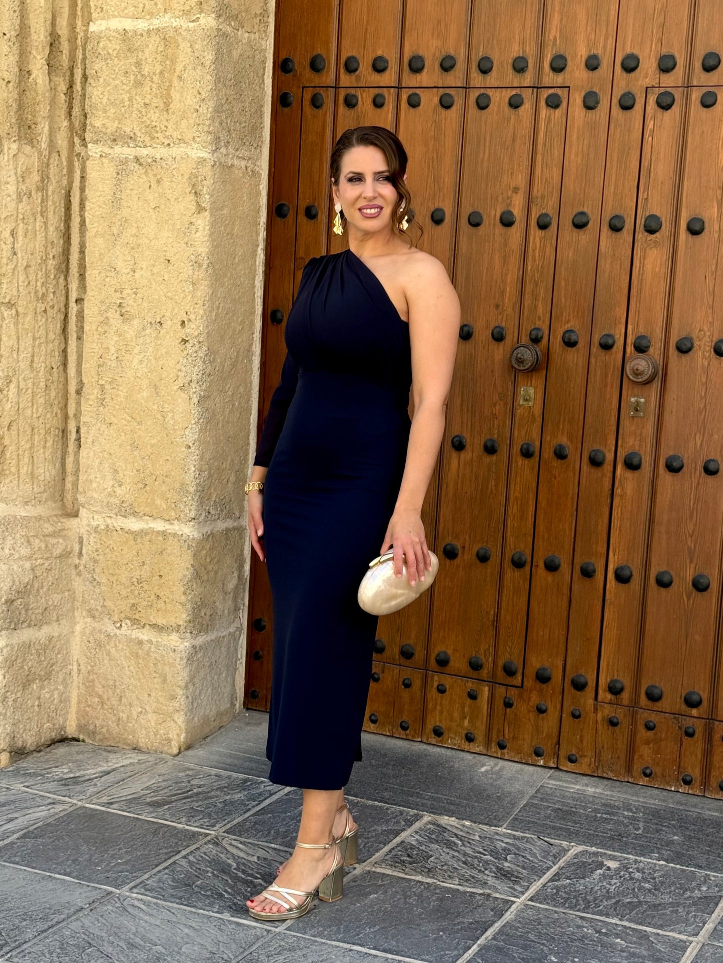 Vestido Imperio Marino