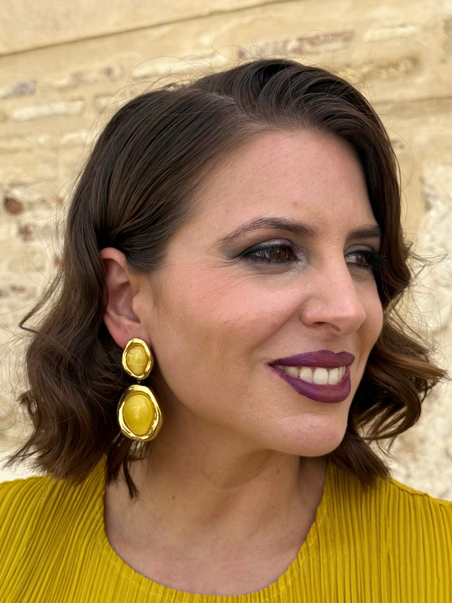 Pendientes Zamora Amarillo