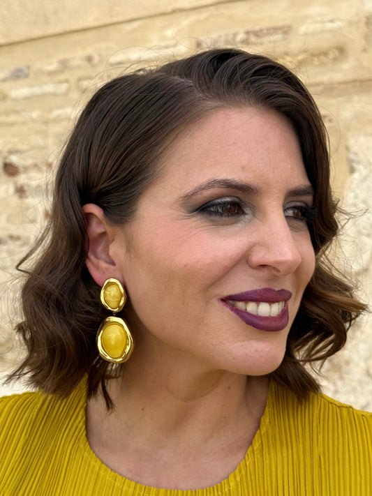 Pendientes Zamora Amarillo