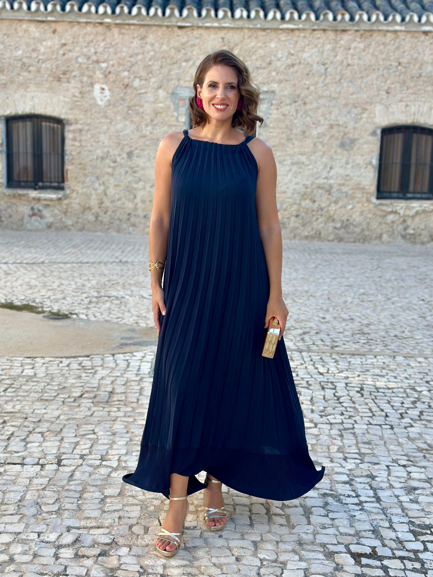 Vestido Cleo Marino