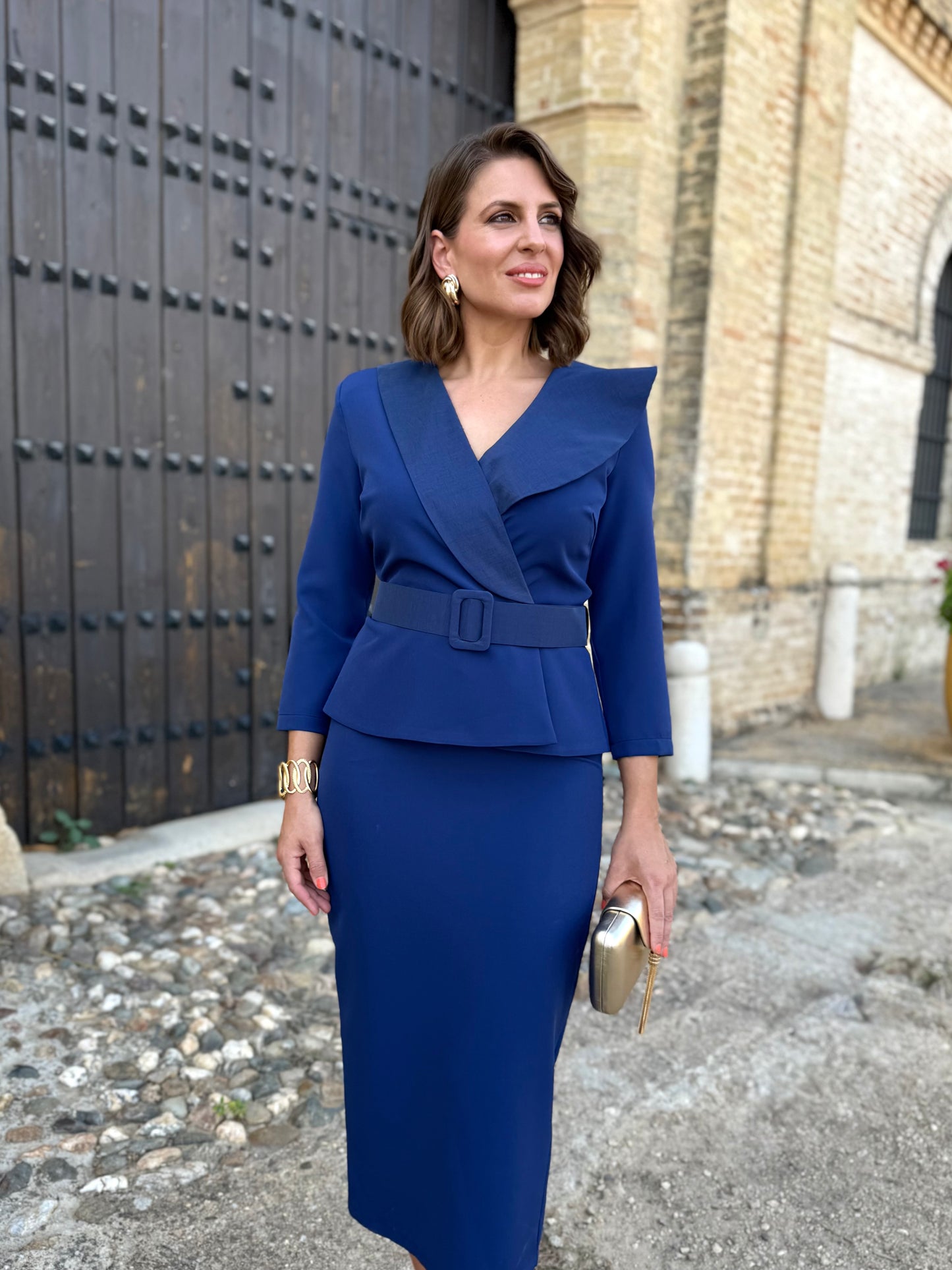 Vestido Atenea Azul Marino