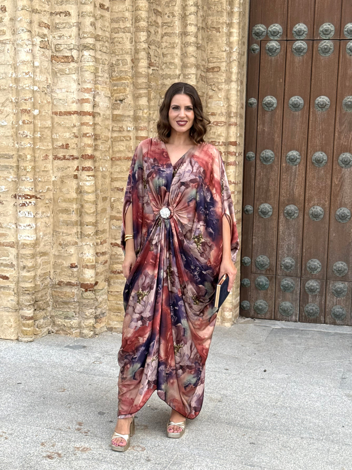 Vestido Olimpia Teja/Marino