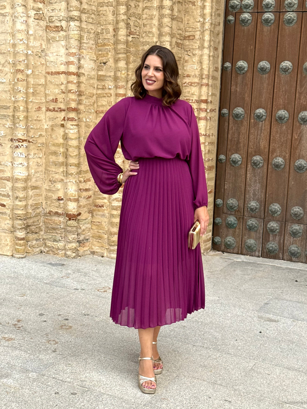 Vestido Julieta Buganvilla