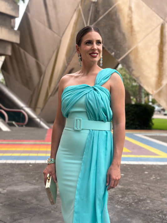 Vestido Serena Verde Pastel