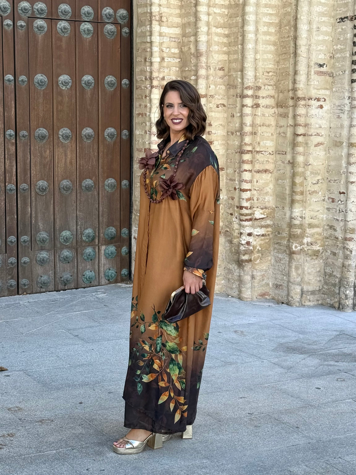Conjunto Camisero Ámbar Marrón/Mostaza