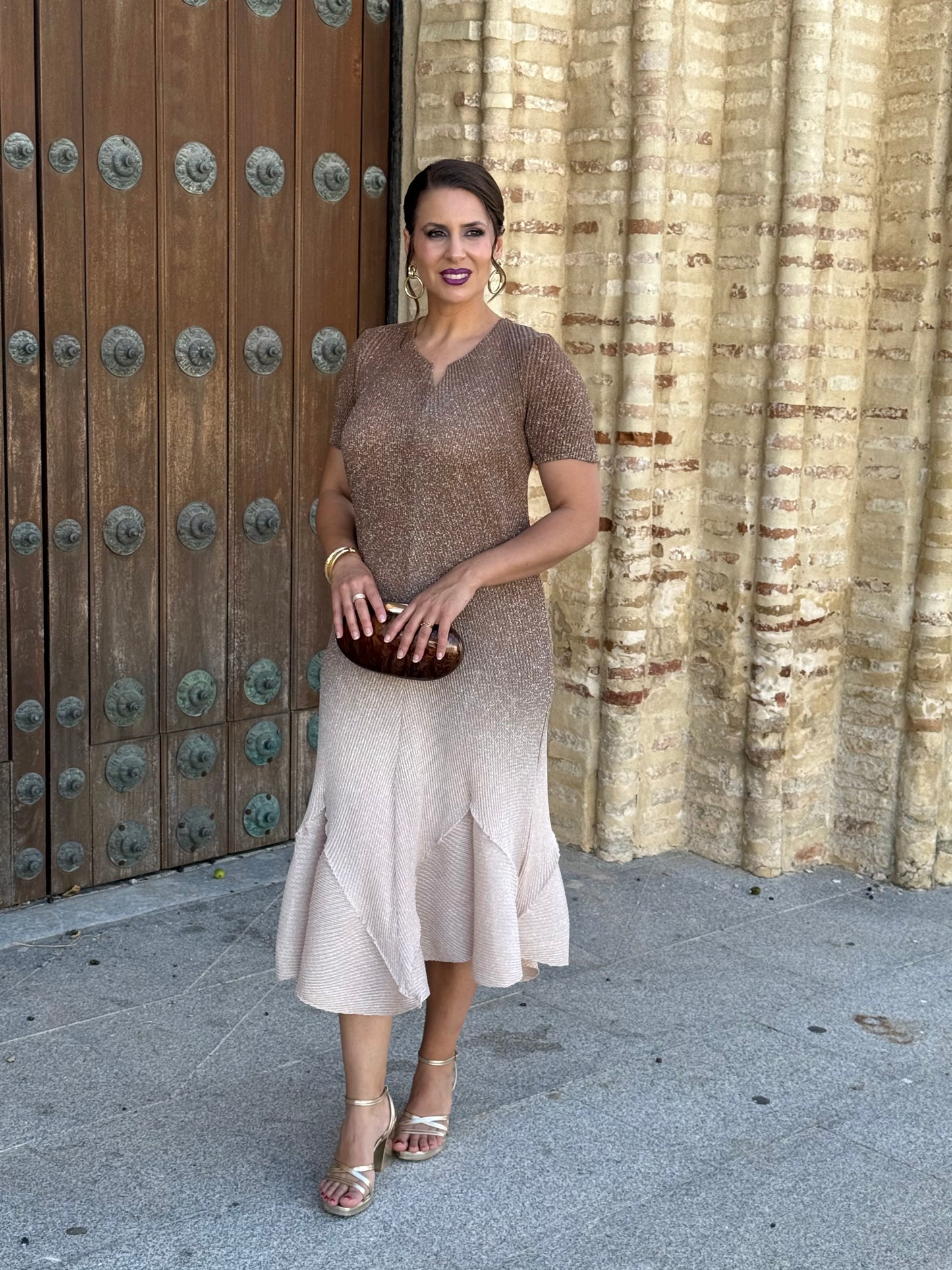 Vestido Velaria Camel