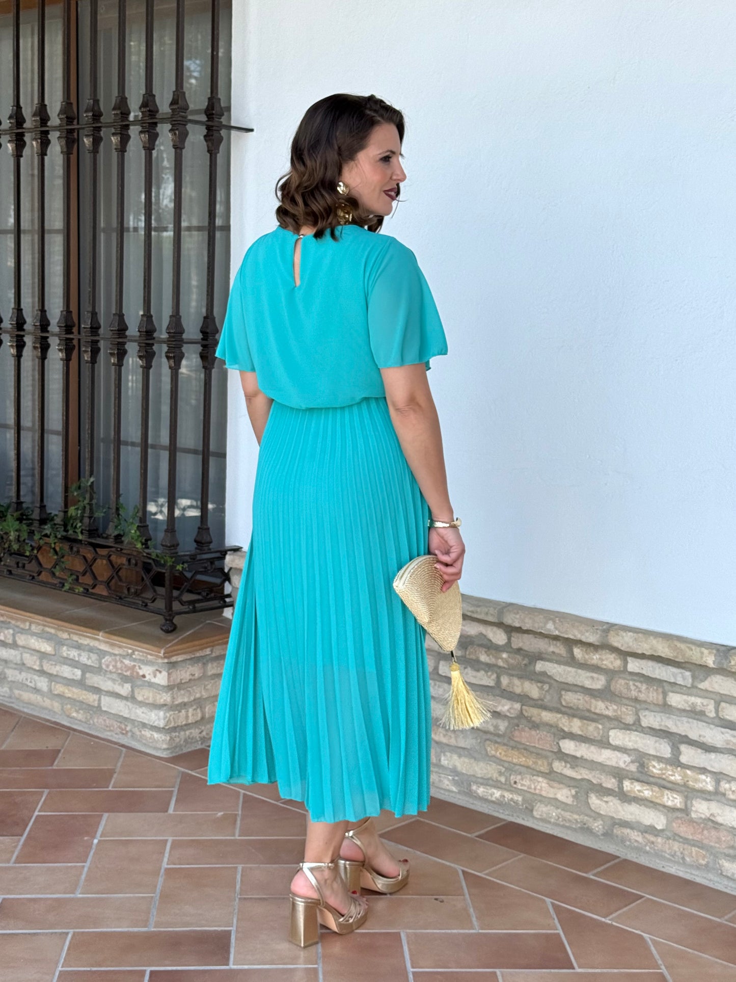 Vestido Niebla Turquesa