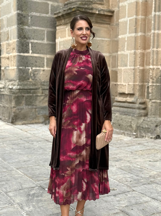 Kimono de Terciopelo Marrón