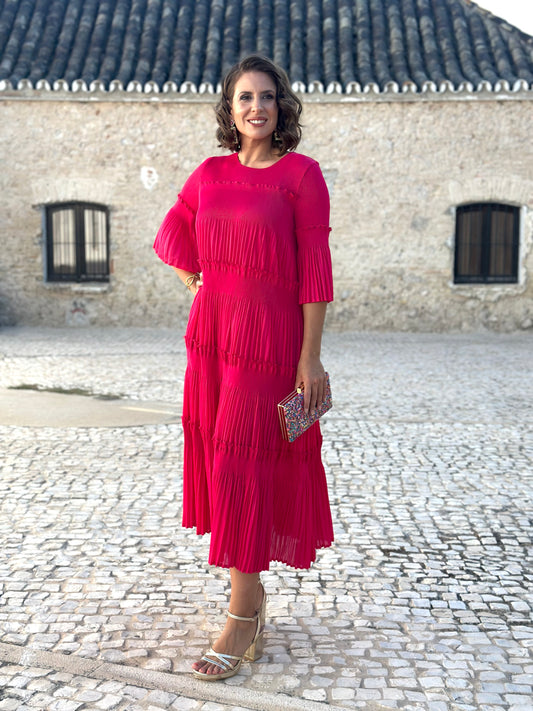 Vestido Jimena Fucsia