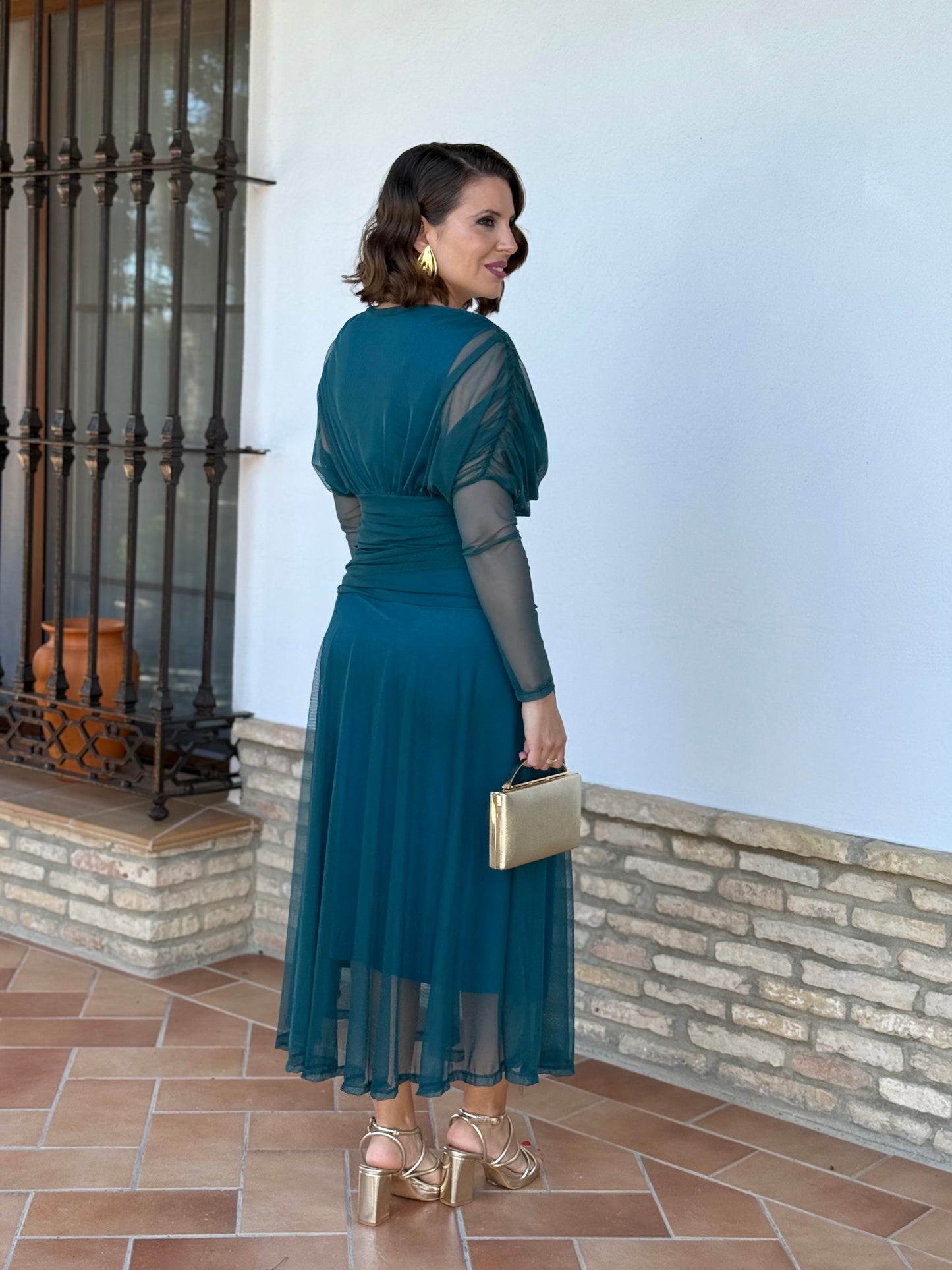 Vestido Graciela Turquesa