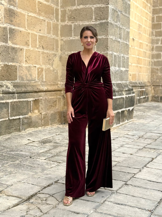 Mono Terciopelo Burdeos