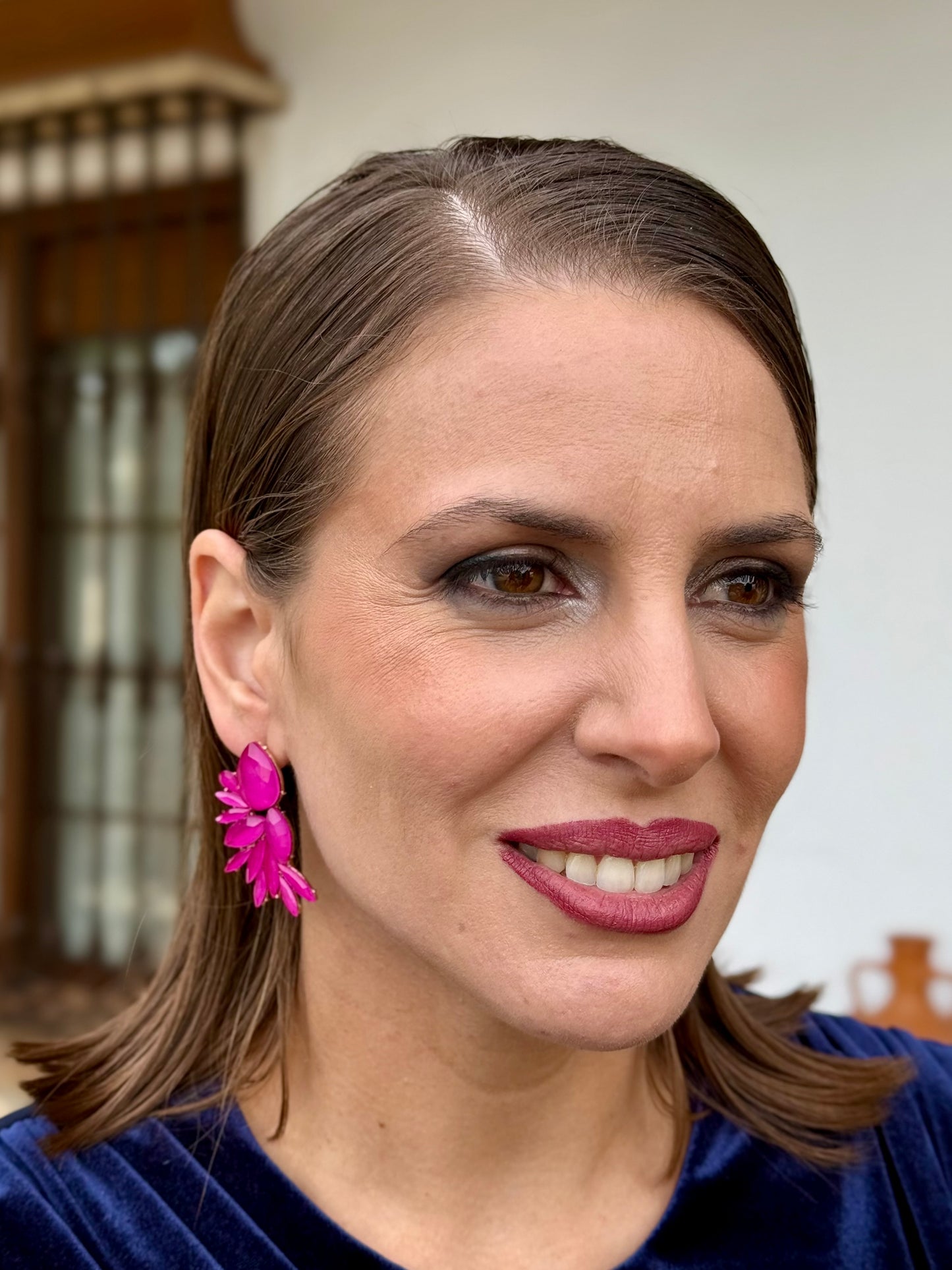 Pendientes Ona Buganvilla