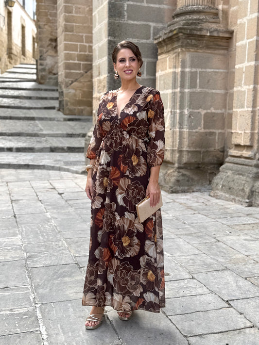 Vestido Grecia Marrón