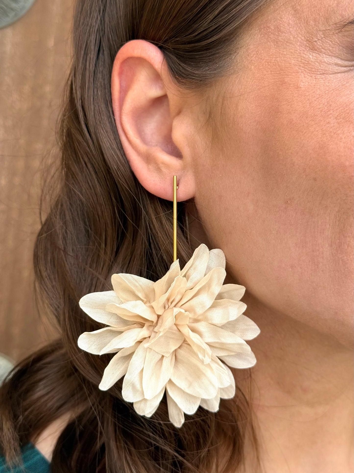 Pendientes Pomelo Beige