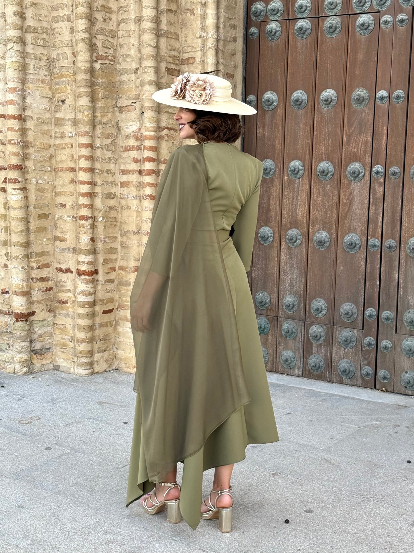 Vestido Palmira Verde Oliva