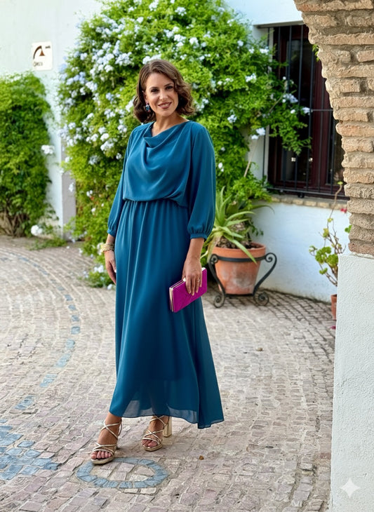 Vestido Miriam Petróleo