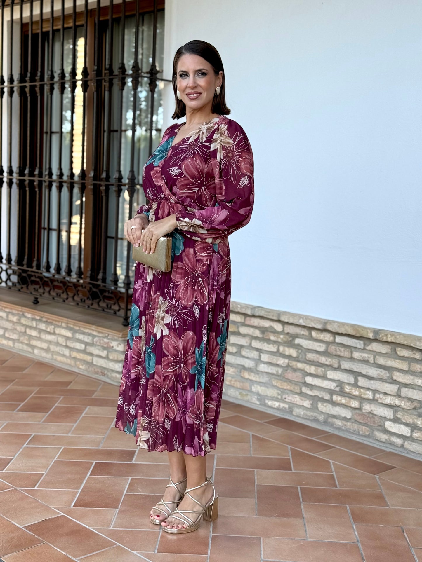 Vestido Valeria Burdeos