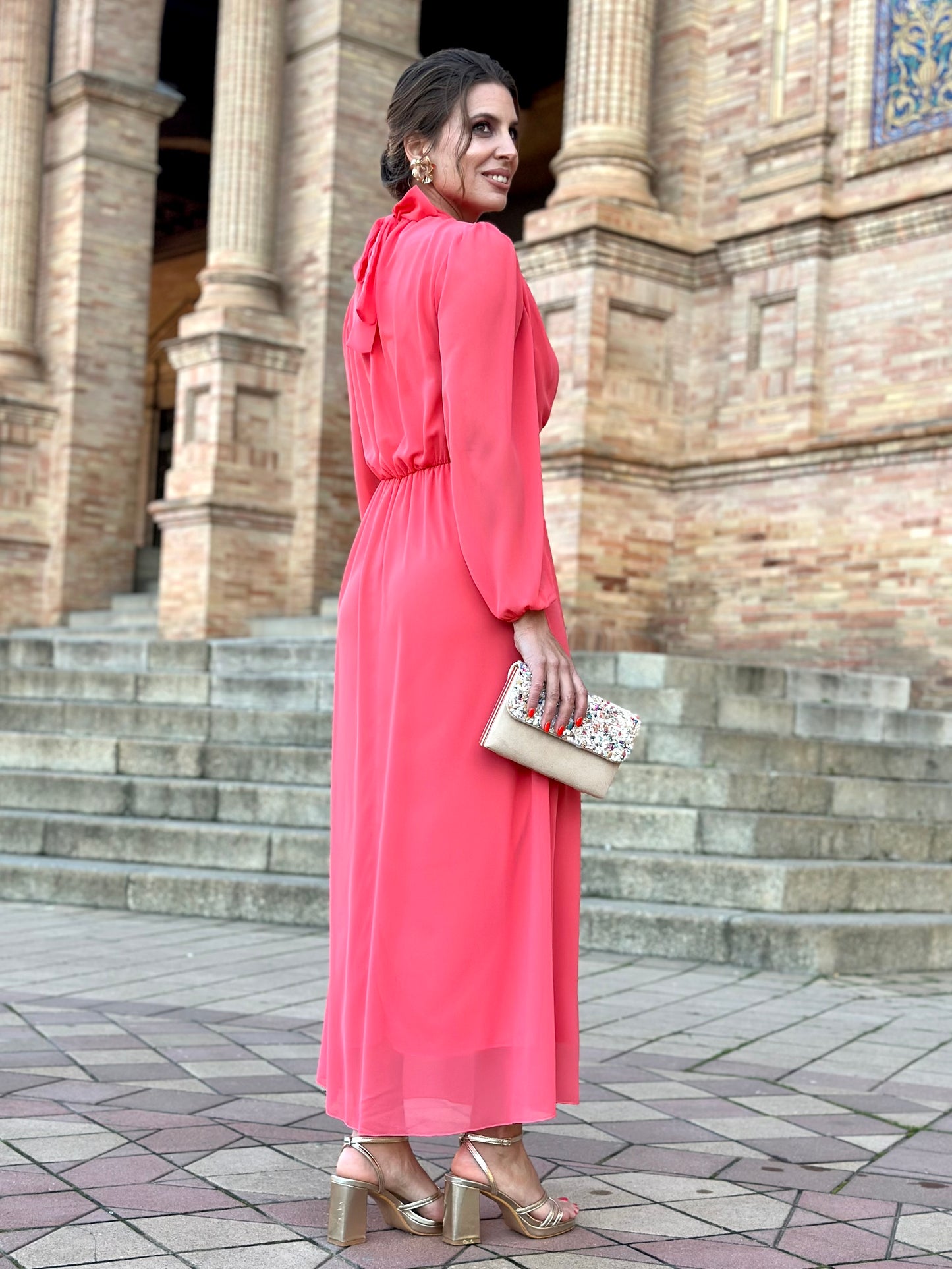 Vestido Alma Coral